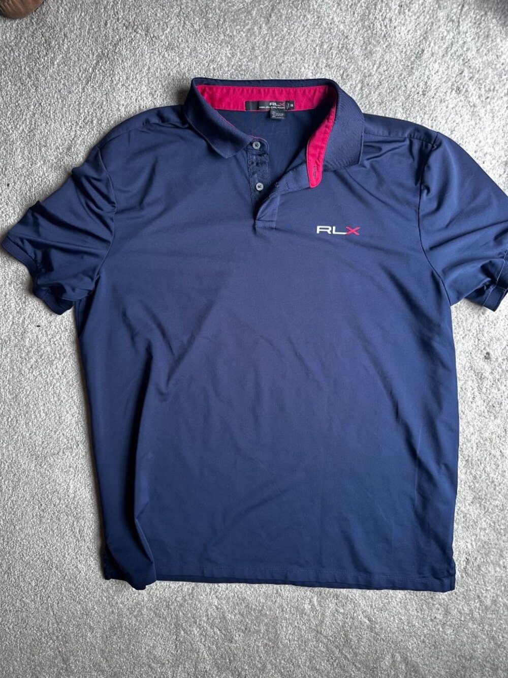 RLX Ralph Lauren Navy polo shirt XXL